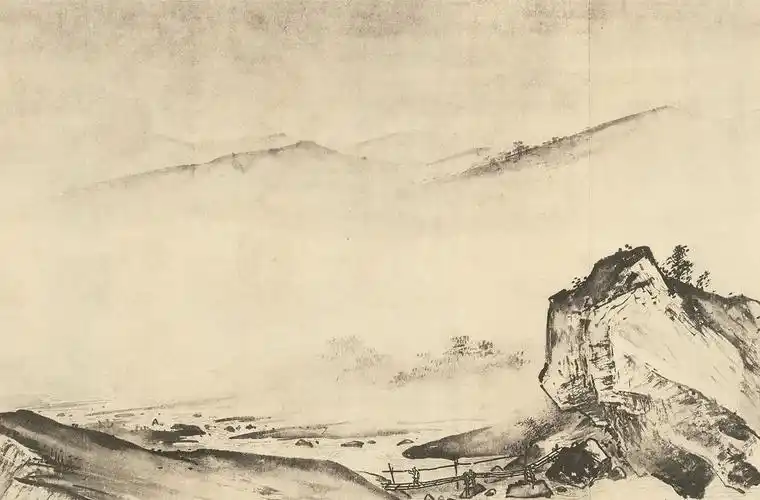 是南宋画家 a href="#">夏圭 /a>所创作的一幅纸本水墨山水画作品,现