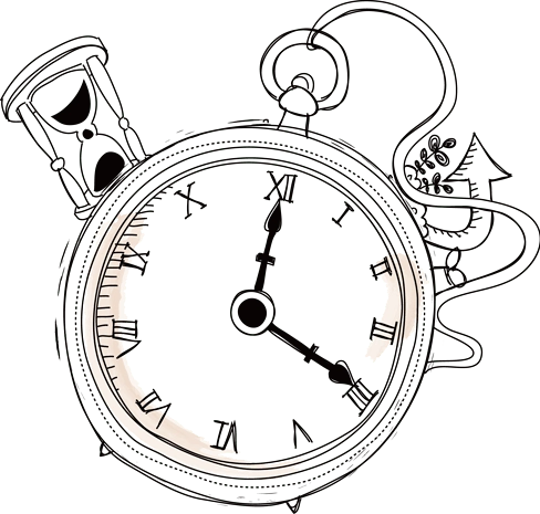 2000*2000mbe风格工具装饰边框素材pngpsd2000*2000时钟钟表家庭生活