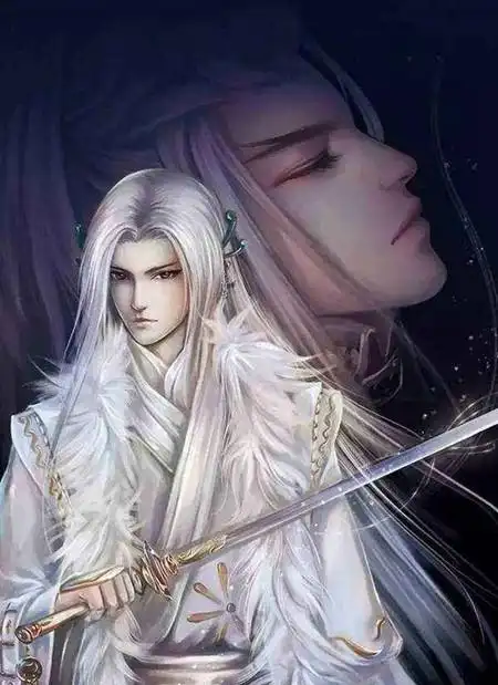 20张白发古风美男图集满头银发真的好迷人美图