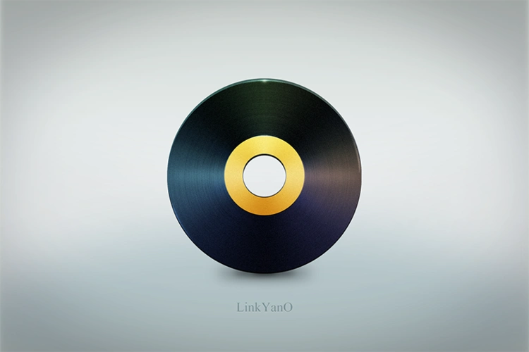 黑胶唱片icon设计的图标