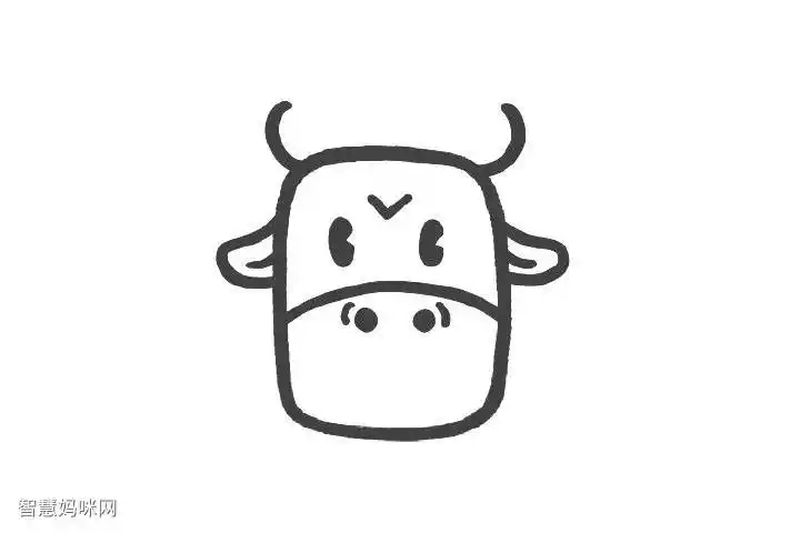 2021来画牛生气的牛头