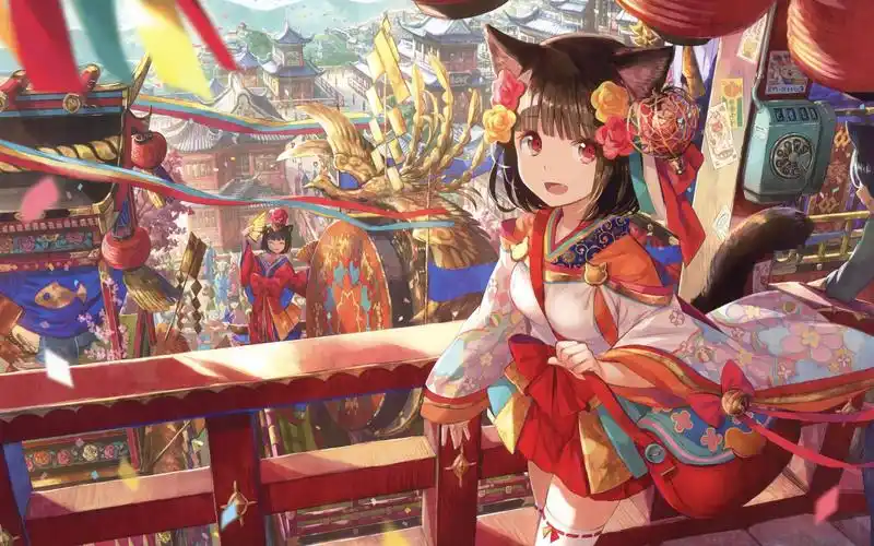 【动态壁纸/4k/新春喜庆】庆年之日(高精度动态!)_哔哩哔哩_bilibili