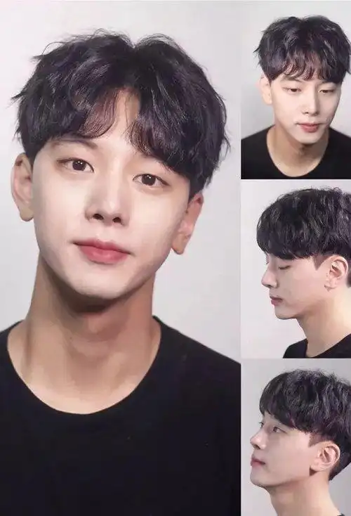 首页 男生发型 男生短发 菱形脸男生烫短头发欣赏 超有男生气质短发