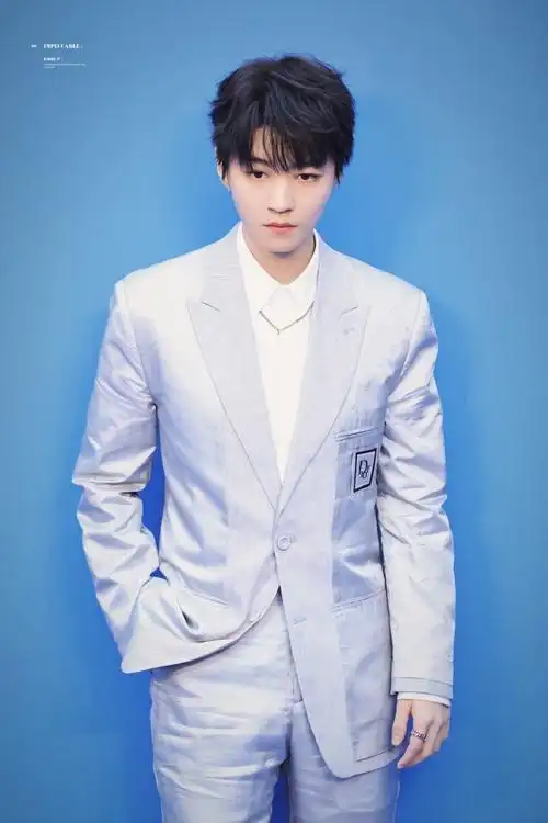 王俊凯灰色西装造型##迪奥品牌大使王俊凯