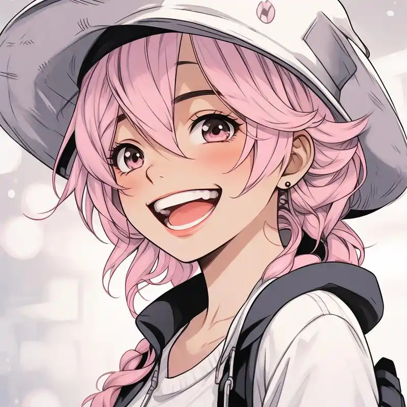 94粉毛动漫女生头像大赏94