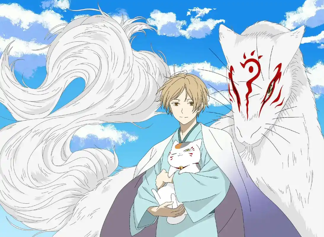 帅气的夏目和可爱的猫咪老师