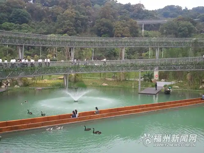 福道梅峰公园山地游览区基本建成市民尝鲜水中栈道