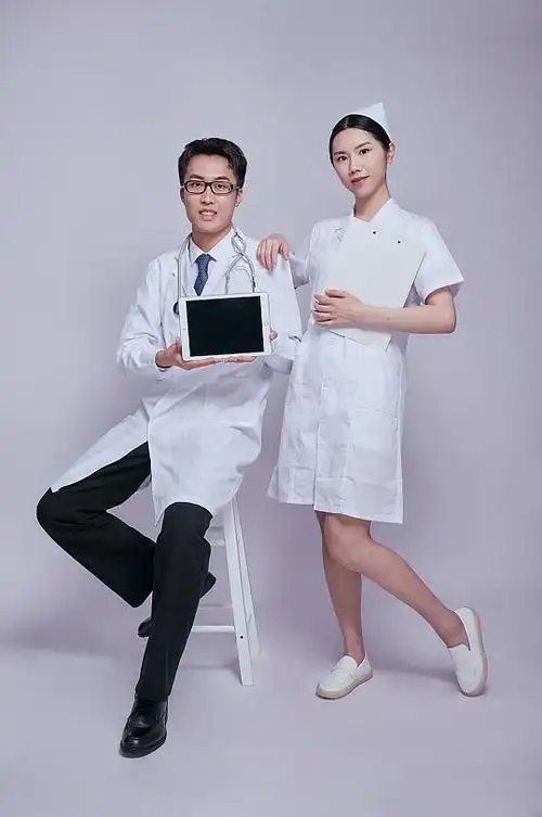 医生护士组合医务人员人物摄影图片