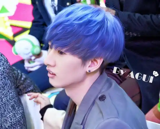 李赫宰染过蓝黑色头发吗?他染的是宝蓝色吧?