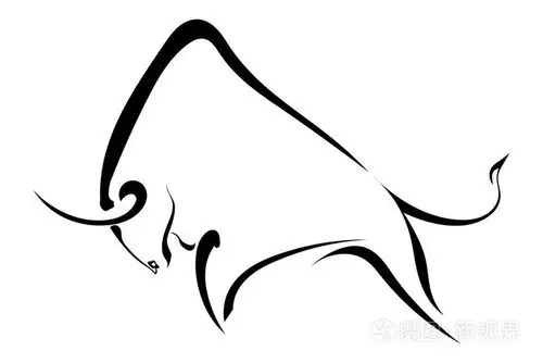 强壮的轮廓野牛