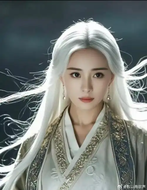 杨幂古装白发造型真的太美了,真的太像仙子了!