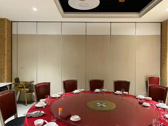 供应杭州隔断移动门包厢展厅高隔断酒店饭店移动隔断门