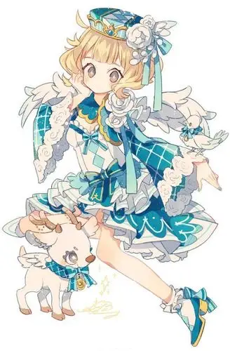 画风精美的二次元插画,超可爱的动漫少女插画