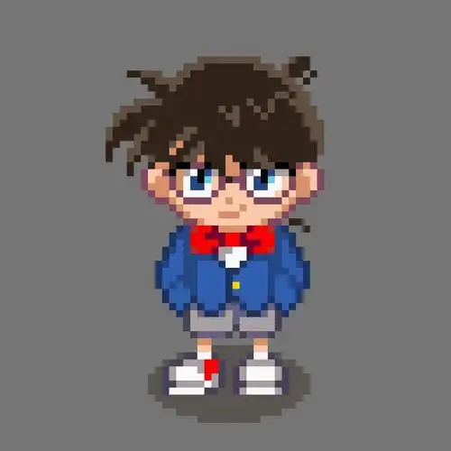 像素画高级教程:像素画版柯南