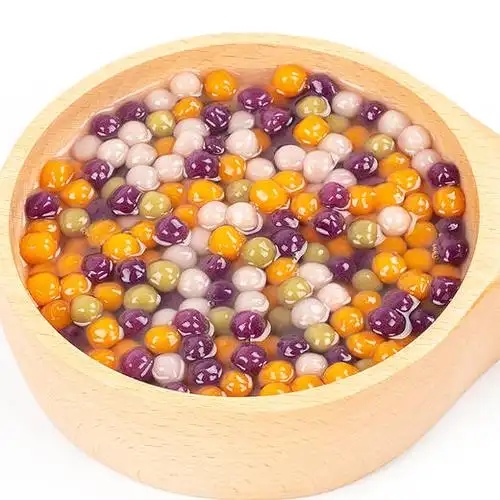 三色快煮芋圆1kg红薯紫薯芋头混合小圆子冷冻彩色芋圆