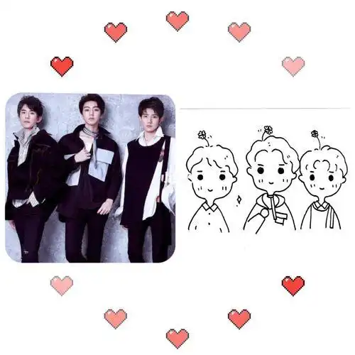 三小只最萌简笔画