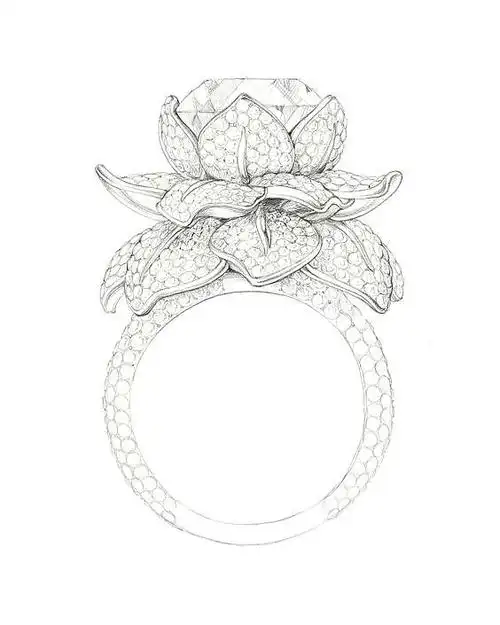 戒指绘画表现临摹