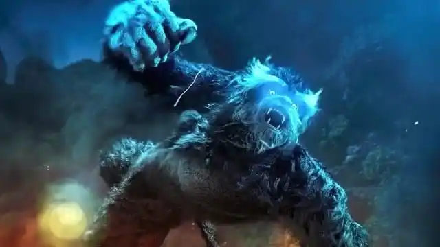 为拯救大家,怪兽用拳头抵挡炮弹的攻击,却不幸被击中!