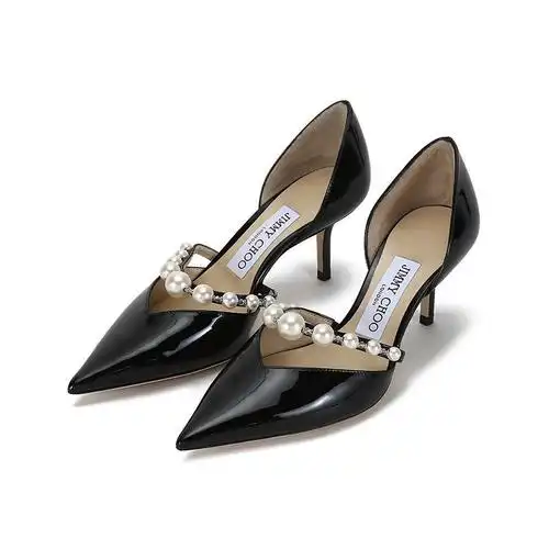 周仰杰jimmychoo女士漆皮革尖头高跟鞋单鞋aurelie65xkm214