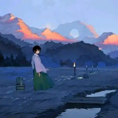 文艺气息意境图此生固短无你何欢