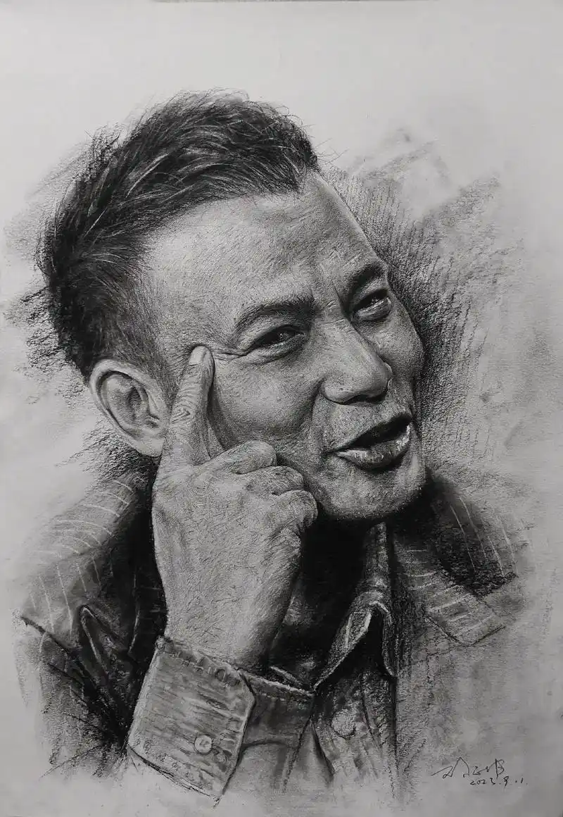 任达华.#素描 #手绘 #画画 #一起学画画 #人物肖像 - 抖音