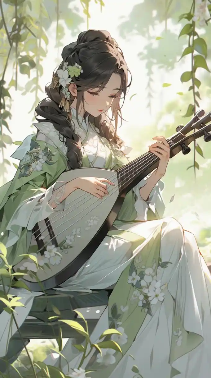 二次元# #古风# #二次元美女# #古风美女#  手执琵琶韵,曲调婉转新.