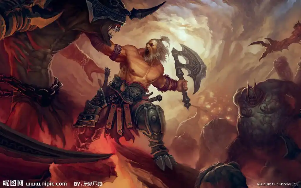 魔兽争霸 游戏壁纸设计图__动漫人物_动漫动画_设计图库_昵图网nipic.