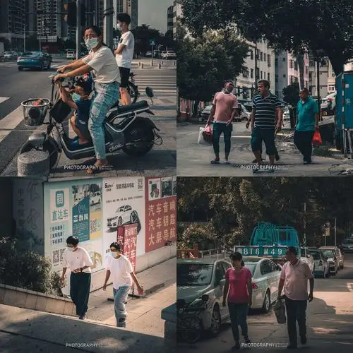 随拍纪实行色匆匆的路人忙快的生活节奏