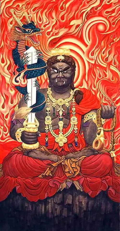 不动尊菩萨,梵音名号为acalanath.