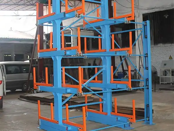 青岛哪里有伸缩悬臂货架厂商管材货架厂家