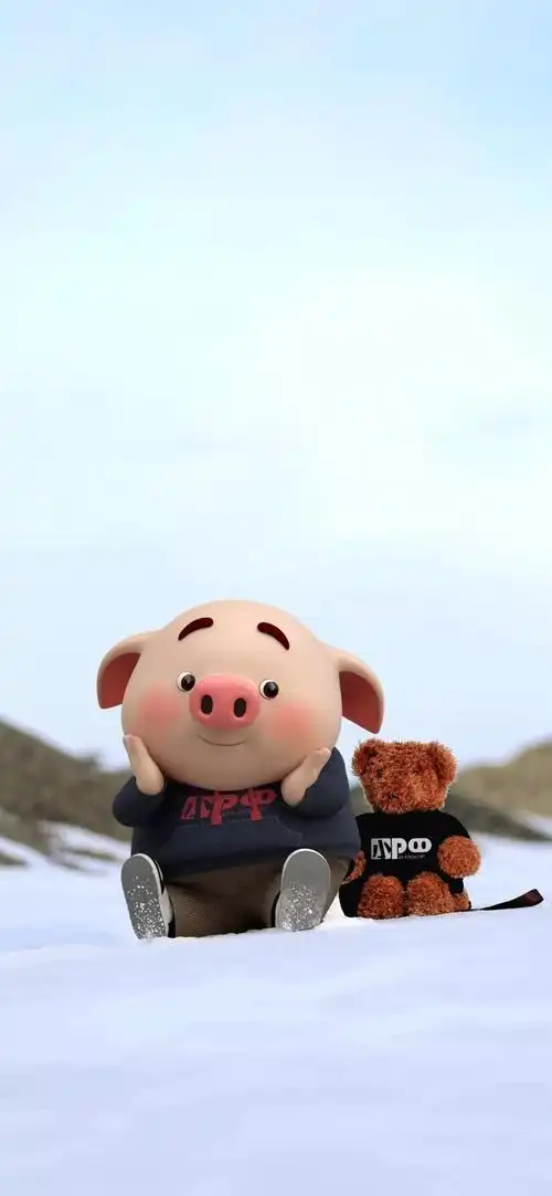 刷爆抖音的猪猪壁纸!