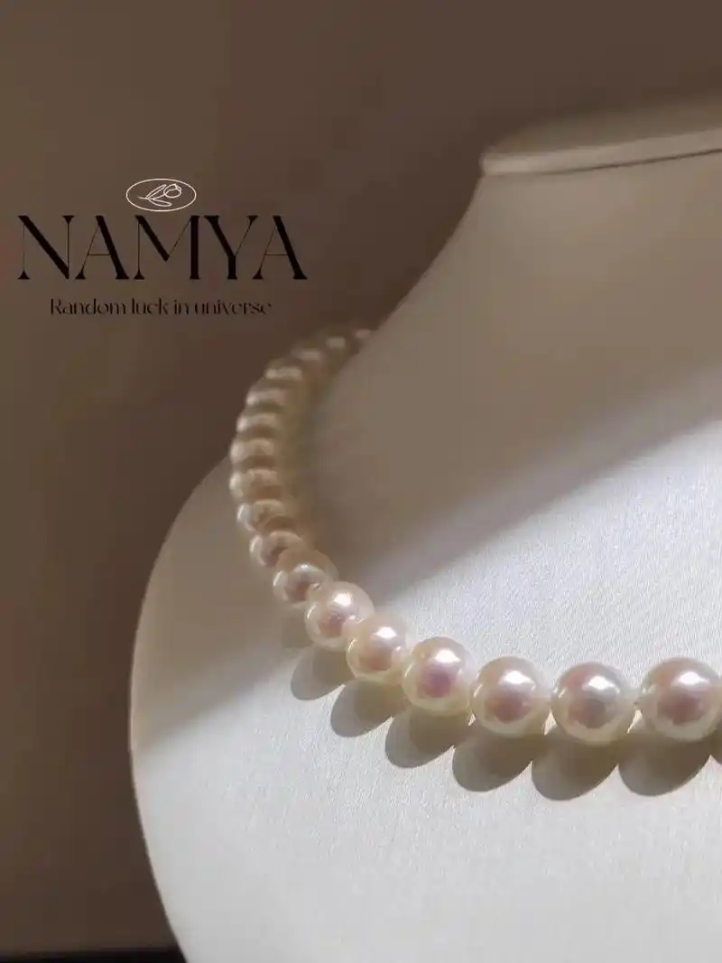 珍珠串珠.94namya | 日本akoya海水珍珠 ——青 - 抖音