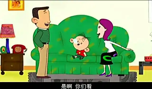 大耳朵图图:图图和爸爸妈妈一起出去玩