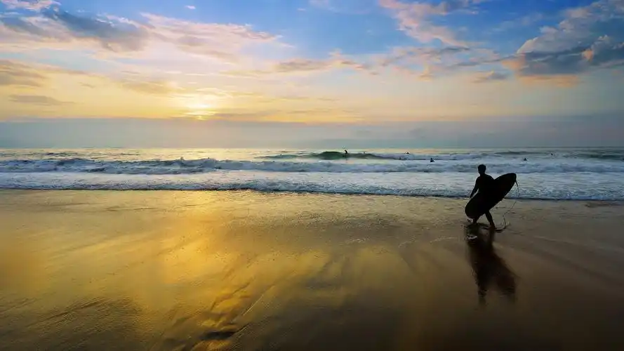 唯美海滩黄昏风景图片1280x720分辨率查看 (2/11)