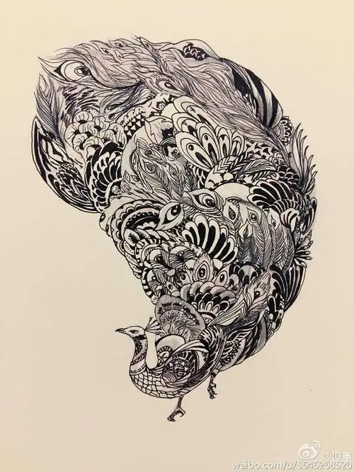 新城区实验学校美术课《黑白装饰画的美》