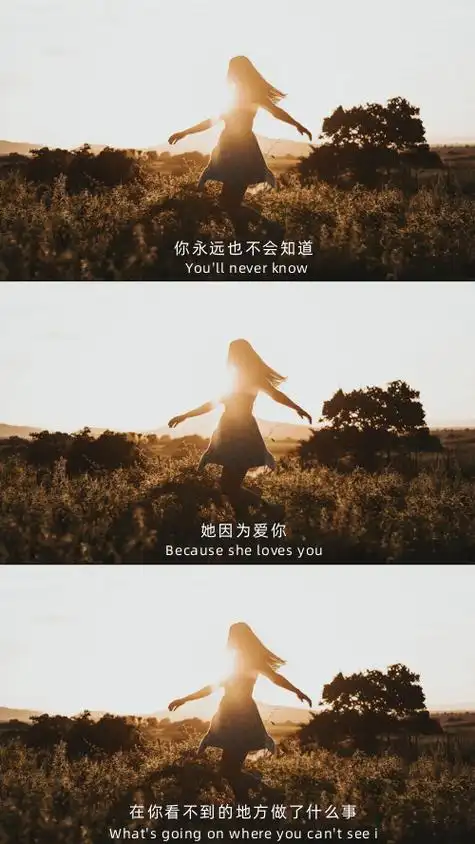 图文三屏拼接电影台词手机壁纸