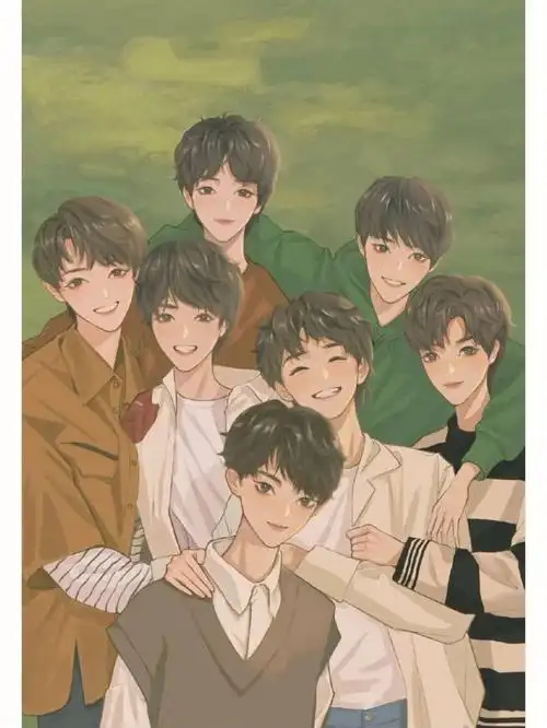 快来有时代少年团动漫壁纸