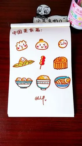 【q版美食】手帐,手抄报素材来啦~简单可爱的小美食!