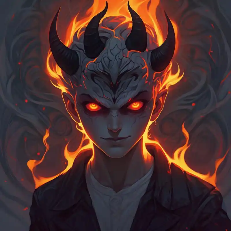 94冷酷帅气的恶魔男生头像97 想寻找一款独特且充满个性的头像吗?