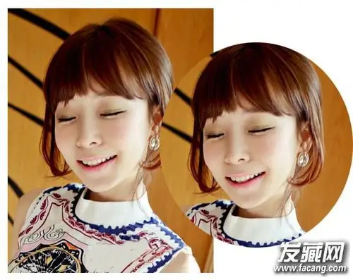 短发弄什么发型好看韩式刘海短发减龄首选