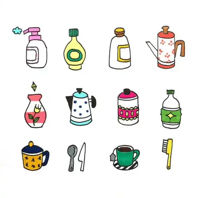 图文大赢家 分享一波简笔画手帐素材小物件给大家参考学习一下 - 抖