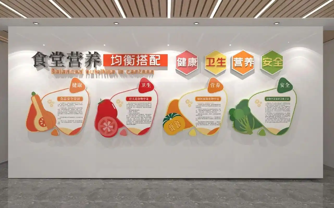 餐厅文化墙设计 如何让食堂餐厅给人不一样的感觉,最有效的方法是在