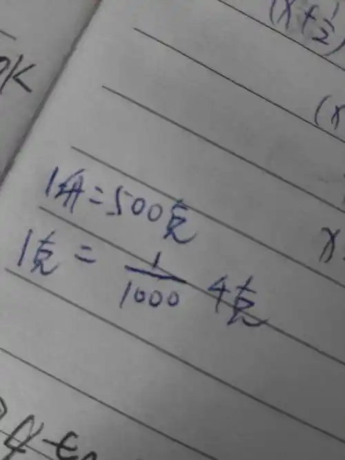 其他15条回答  今天 13:43 tfrttr|十六级 1斤=500克 1克=0