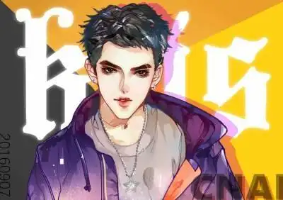 吴亦凡 kris 明星壁纸 男神帅哥 手绘漫画 素描卡通 人物头像 插画