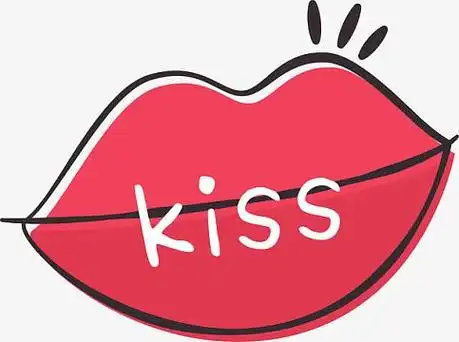 卡通红色嘴唇免抠素材