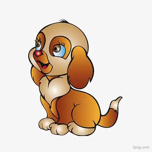 温顺的小狗png素材透明免抠图片动植人物