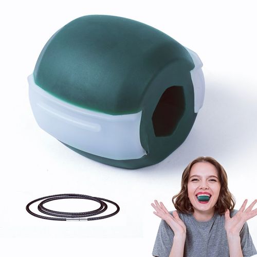 下颚训练器面部肌肉咀嚼器脸部颈部硅胶下颚训练器健美球厂家批发