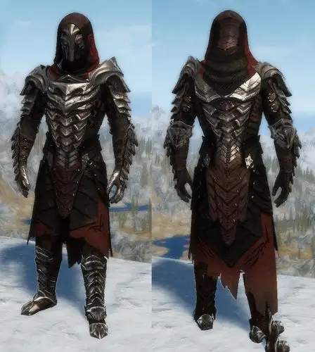 《上古卷轴5:天际重制版》邪恶魔王铠甲mod