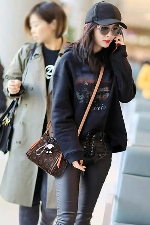 杨幂同款女包上新2021新款百搭水桶包ins少女单肩斜挎包包