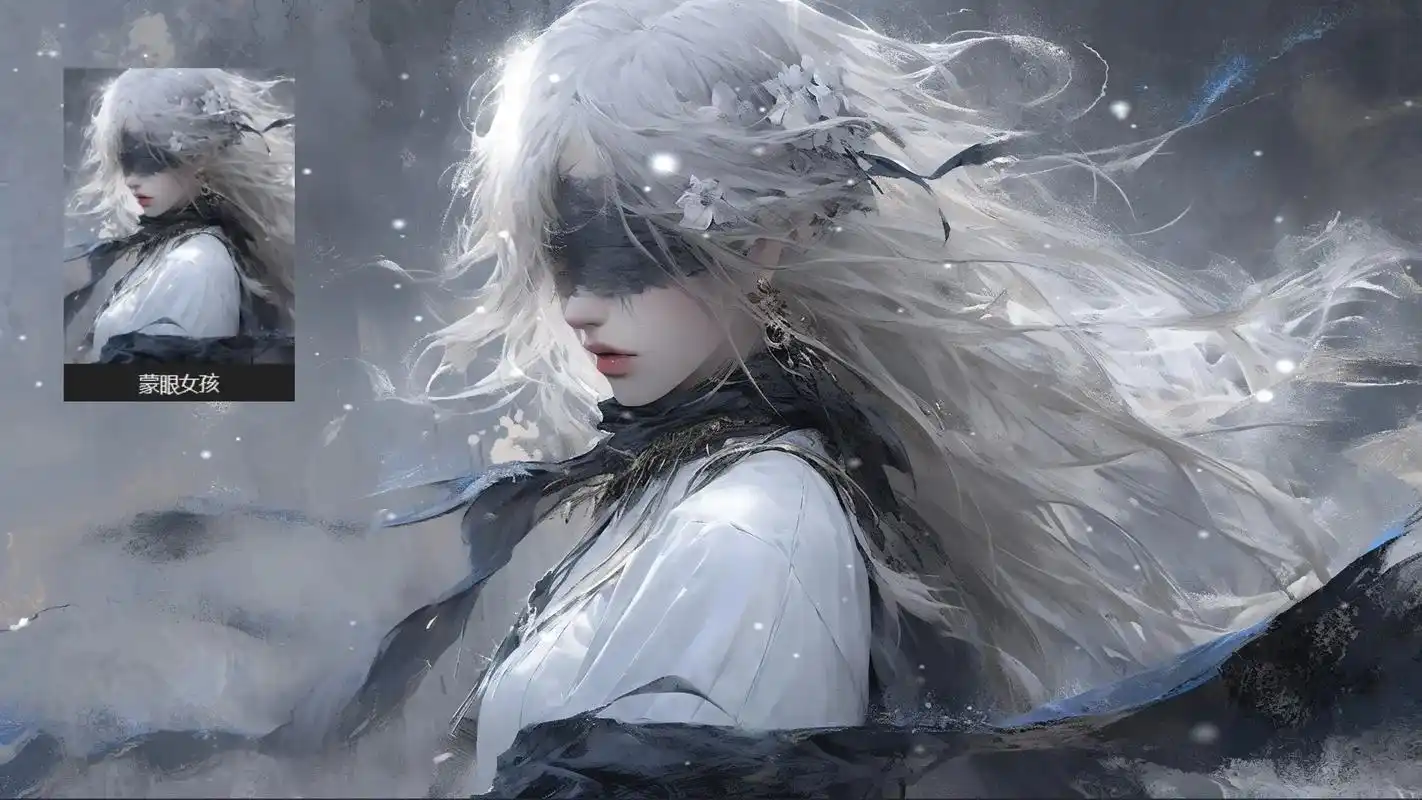 wallpaper 壁纸分享 1.蒙眼女孩 2.报纸墙